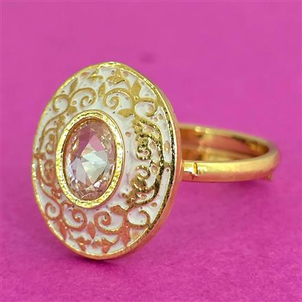 Antique Adjustable Ring With Gold Plating