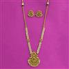 Antique Temple Necklace With Matte Gold Plating