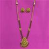 Antique Temple Necklace With Matte Gold Plating