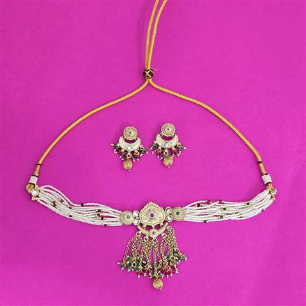 Antique Choker Necklace With Gold Plating