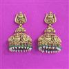 Antique Temple Earring With Matte Gold Plating