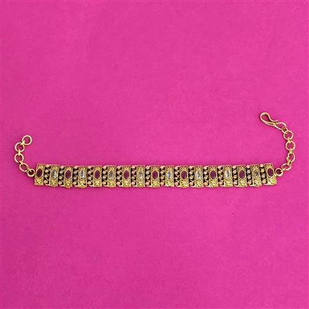 Antique Classic Bracelet With Matte Gold Plating