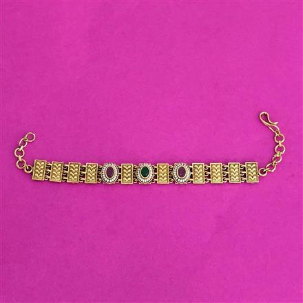 Antique Classic Bracelet With Matte Gold Plating