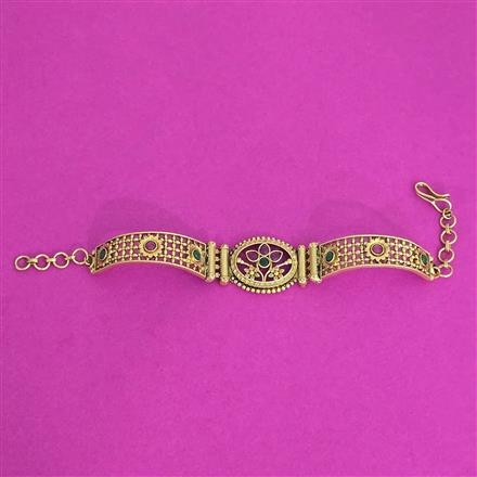 Antique Classic Bracelet With Matte Gold Plating