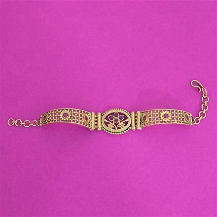 Antique Classic Bracelet With Matte Gold Plating