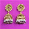 Antique Jhumki With Matte Gold Plating