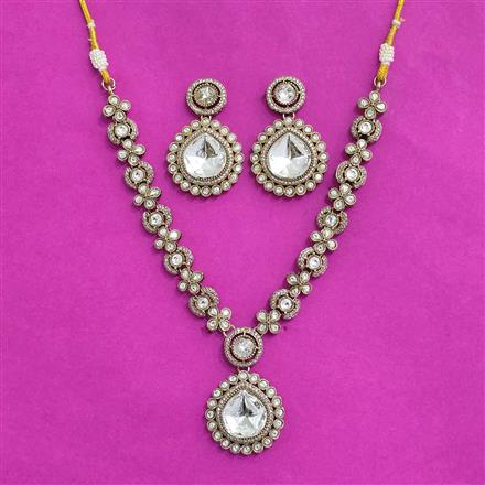 Antique Classic Necklace With Mehndi Plating