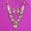 Antique Moti Necklace With Matte Gold Plating