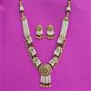 Antique Moti Necklace With Matte Gold Plating