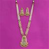 Antique Moti Pendant Set With Matte Gold Plating