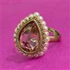 Antique Adjustable Ring With Mehndi Plating