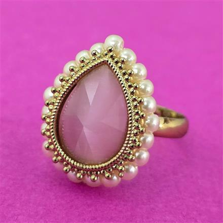 Antique Adjustable Ring With Mehndi Plating