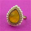 Antique Adjustable Ring With Mehndi Plating