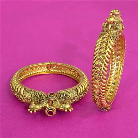 Antique Openable Bangles With Gold Plating