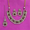 Antique Classic Necklace With Mehndi Plating