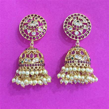 Antique Jhumki With Gold Plating