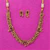 Antique Classic Necklace Set With Matte Gold Plating