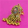 Antique Adjustable Ring With Matte Gold Plating