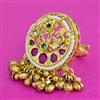 Antique Adjustable Ring With Matte Gold Plating