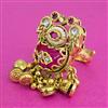 Antique Adjustable Ring With Matte Gold Plating