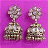 Antique Jhumki With Mehndi Plating