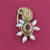 Antique Pressing Nose Ring With Matte Gold Plating