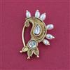 Antique Pressing Nose Ring With Matte Gold Plating