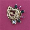 Antique Pressing Nose Ring With Matte Gold Plating
