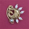 Antique Pressing Nose Ring With Matte Gold Plating
