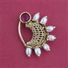 Antique Pressing Nose Ring With Matte Gold Plating