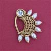 Antique Pressing Nose Ring With Matte Gold Plating