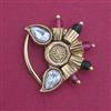 Antique Pressing Nose Ring With Matte Gold Plating