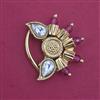 Antique Pressing Nose Ring With Matte Gold Plating