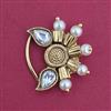 Antique Pressing Nose Ring With Matte Gold Plating
