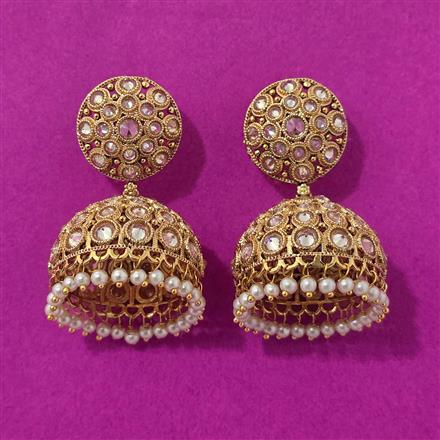 Antique Jhumki With Gold Plating