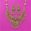 Antique Classic Necklace Set With Matte Gold Plating