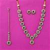 Antique Classic Necklace Set With Mehndi Plating