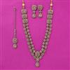 Antique Long Necklace Set With Mehndi Plating