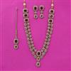Antique Long Necklace Set With Mehndi Plating
