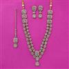 Antique Long Necklace Set With Mehndi Plating