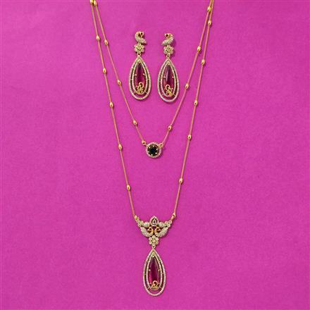 Antique Classic Pendant Set With Gold Plating