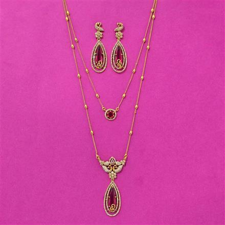Antique Classic Pendant Set With Gold Plating