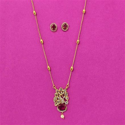 Antique Classic Pendant Set With Gold Plating