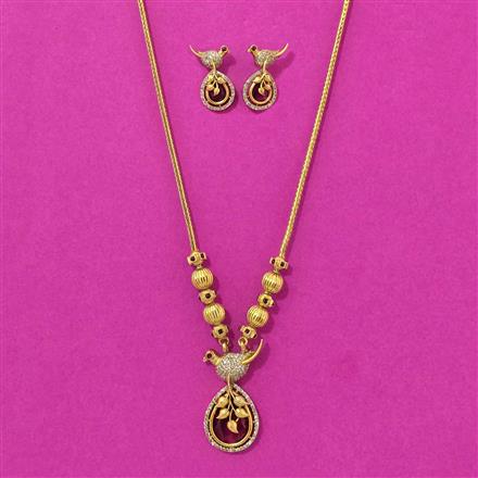 Antique Classic Pendant Set With Gold Plating