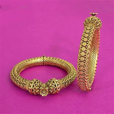 Antique Openable Bangles With Gold Plating