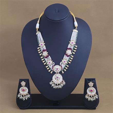 Antique Classic Necklace Set With Gold Plating