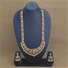 Antique Long Necklace Set With Gold Plating