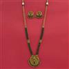 Antique Long Necklace Set With Gold Plating