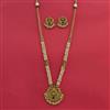 Antique Long Necklace Set With Gold Plating