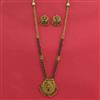 Antique Long Necklace Set With Gold Plating